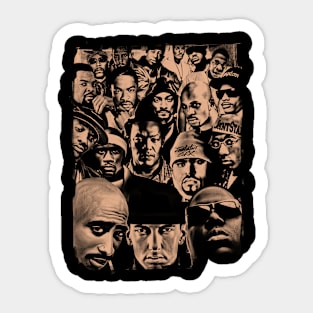 Old School Hip Hop Various Artist Sticker